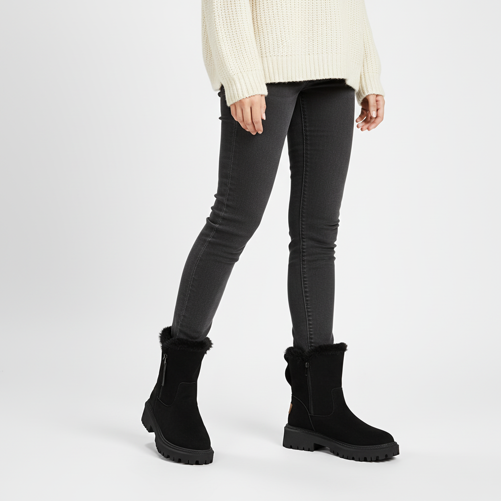 Nordspur | Short Plush Suede Boots