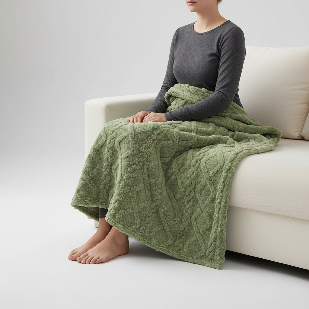 Nordspur | Single Layer Coral Fleece Throw