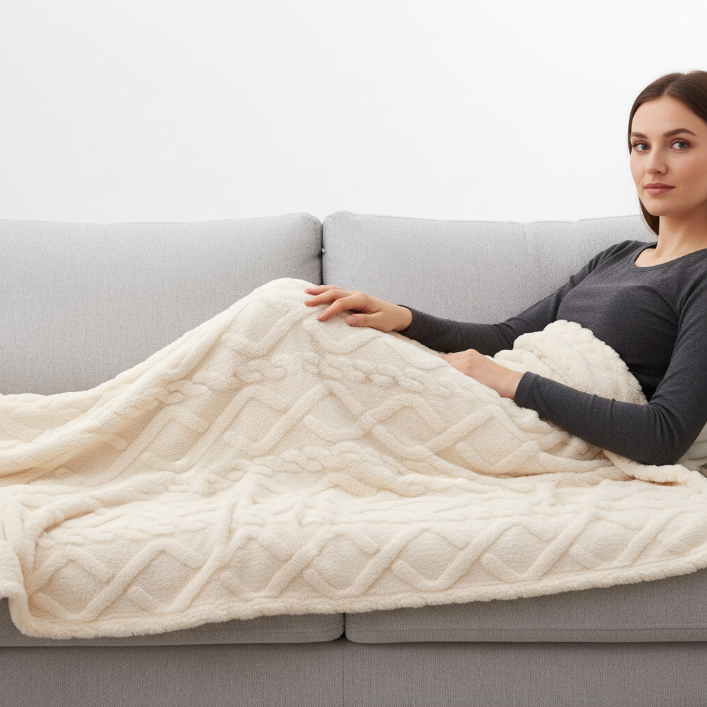 Nordspur | Single Layer Coral Fleece Throw