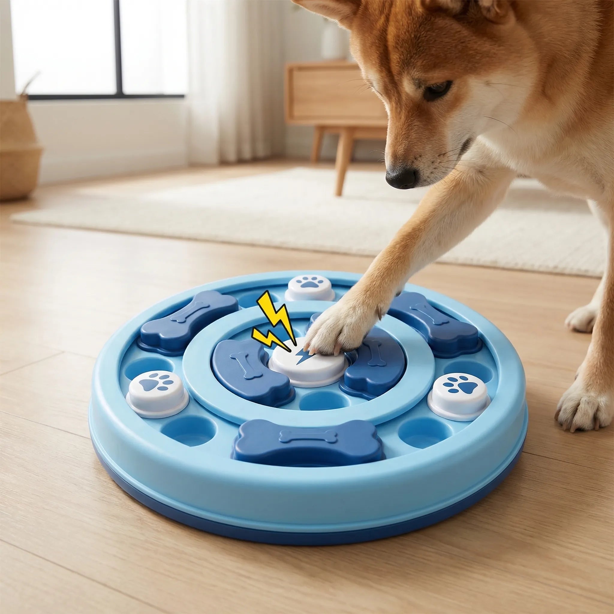 Interaktives Hunde-Puzzle-Spielzeug Leckerli-Spender Slow Feeder