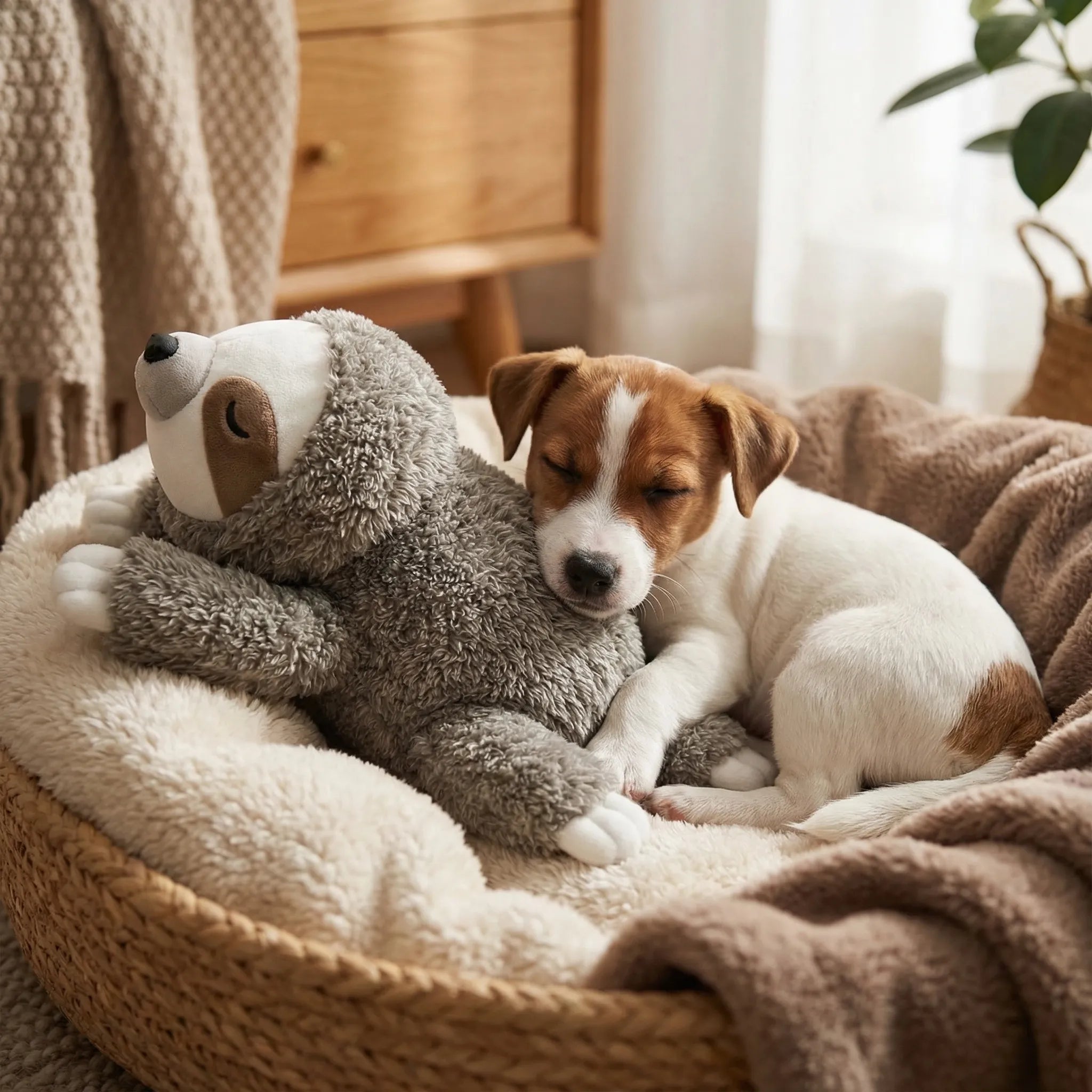 Welpen Komfortspielzeug mit Herzschlagfunktion Plüschtier
