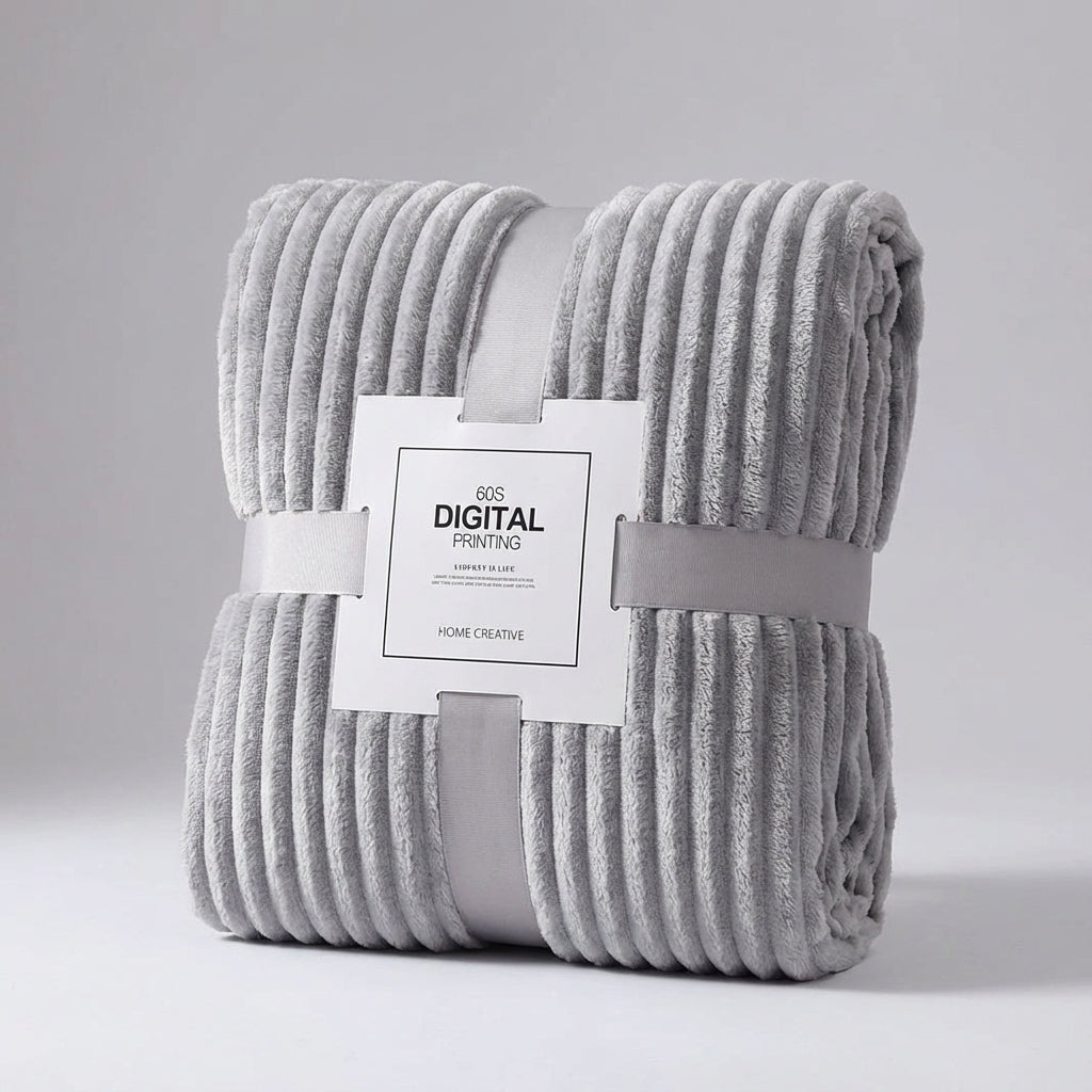 Nordspur | Snuglyn Plush Ribbed Throw Blanket