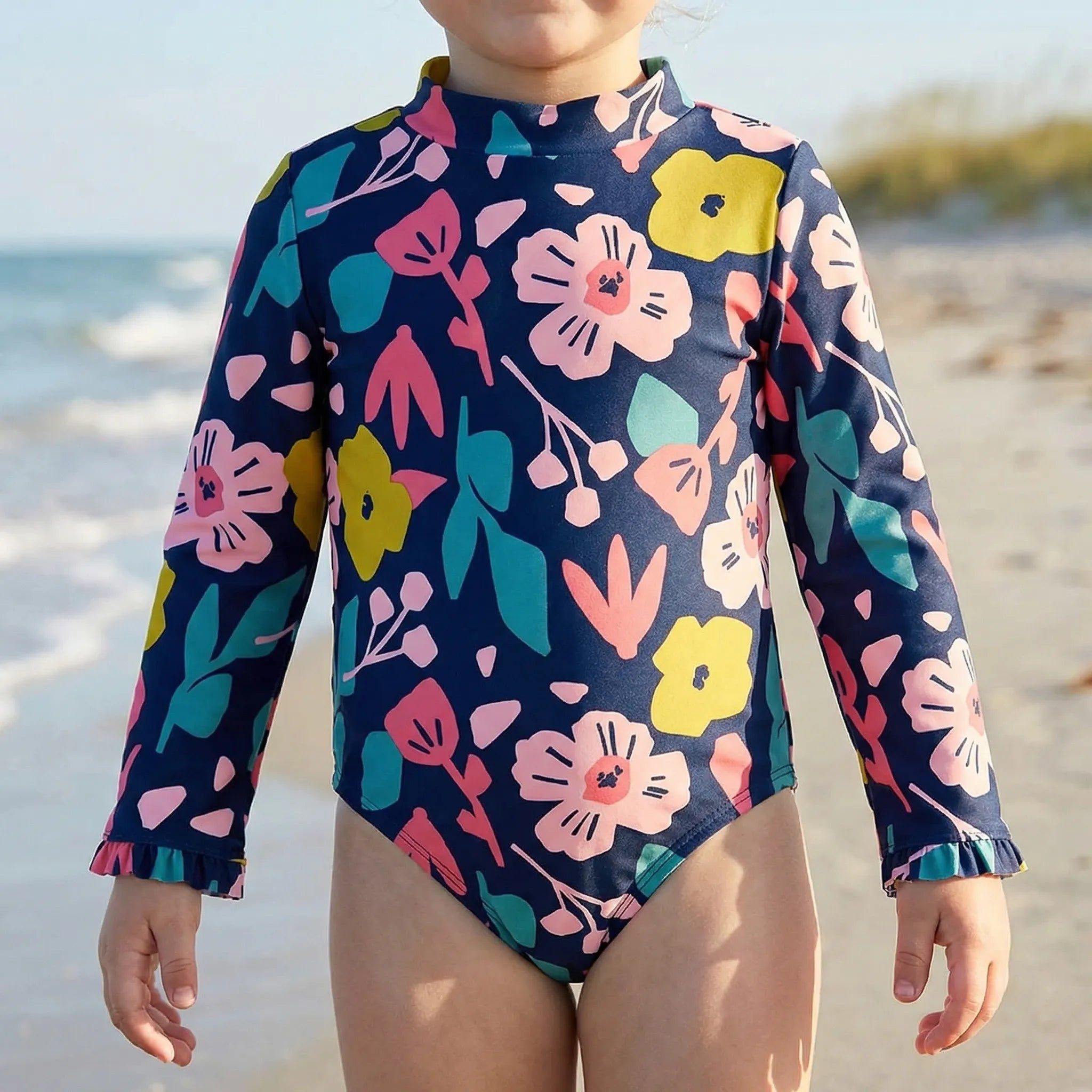 Nordspur | Solaflora Long Sleeve One Piece Swimsuit