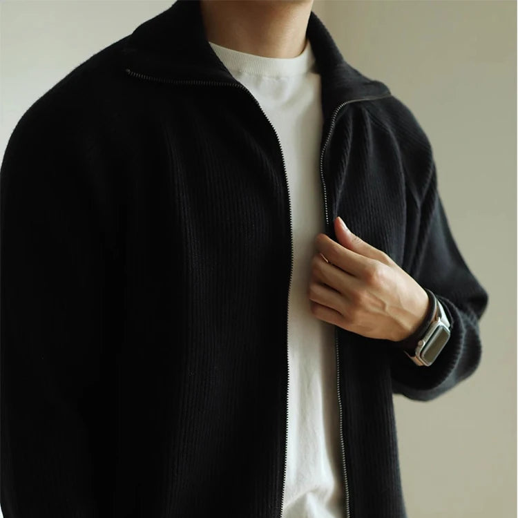 Nordspur | Thick Knitted Zip Cardigan