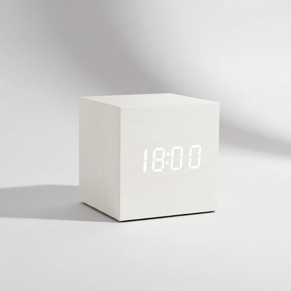 Nordspur | Timbrik Square Wooden Digital Clock