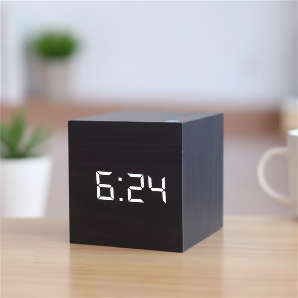 Nordspur | Timbrik Square Wooden Digital Clock