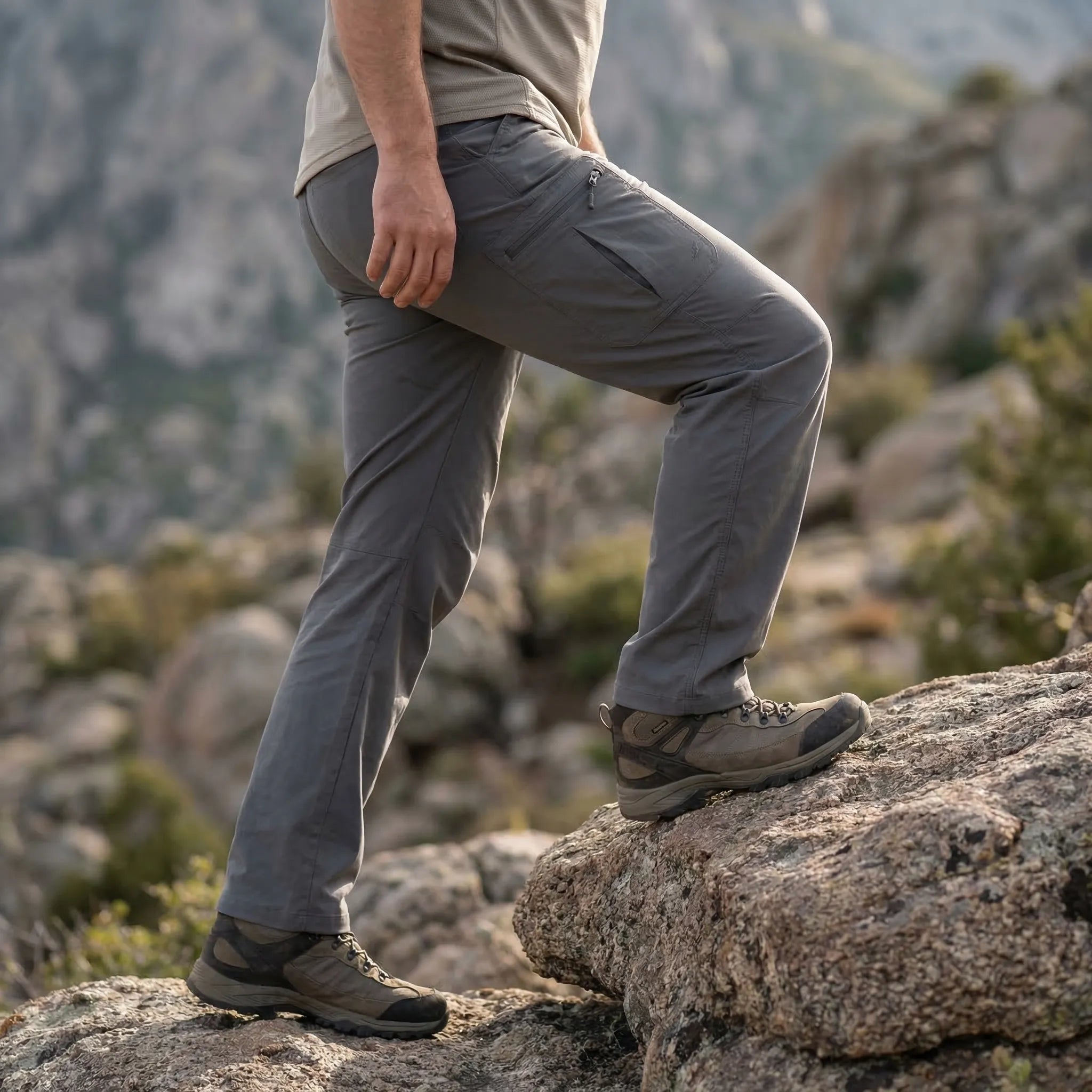 Nordspur | Trailward Stretch Cargo Hiking Trousers For Men