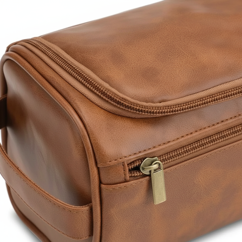 Nordspur | Travento Vintage Style PU Leather Washbag