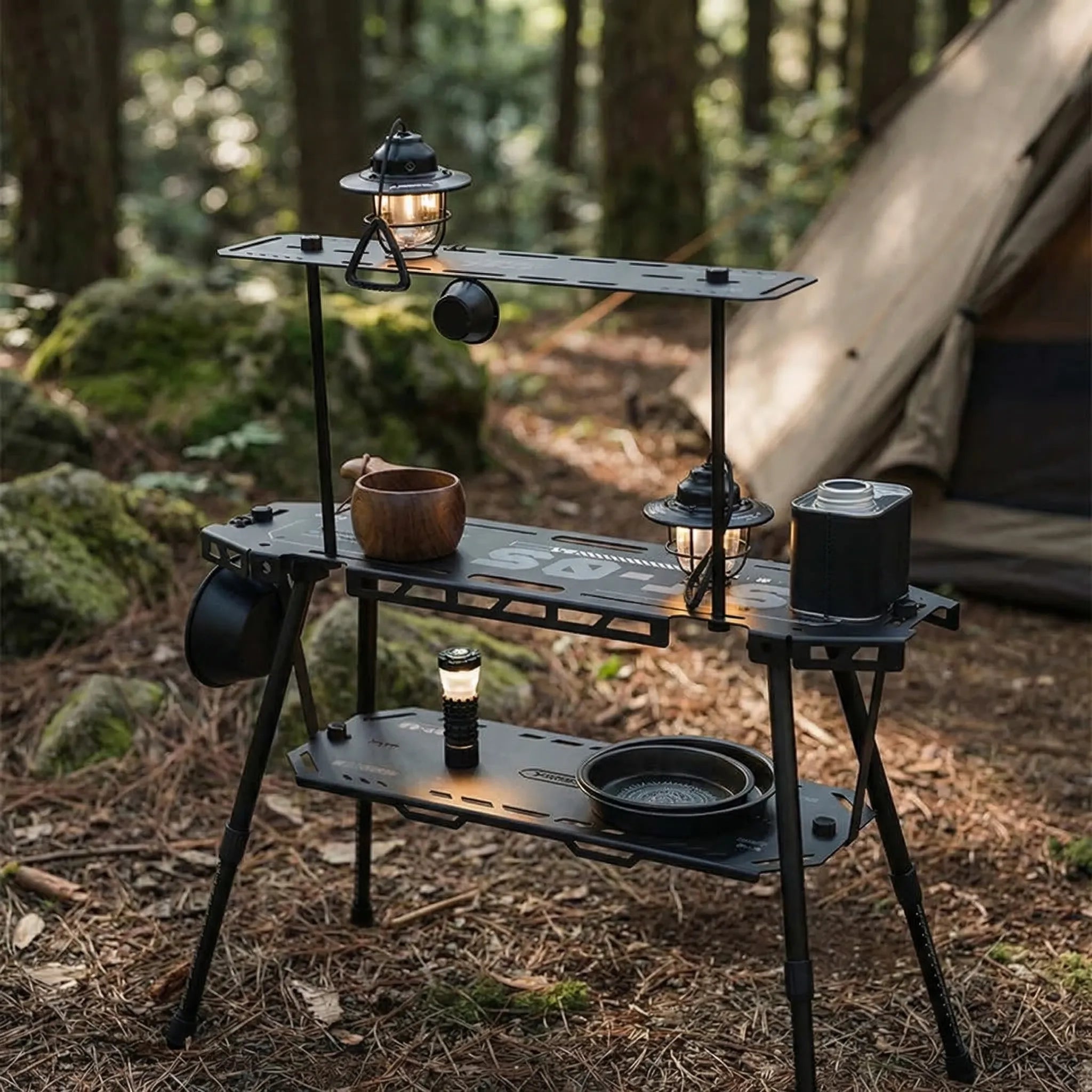 Nordspur | Trekshelf Multi-Tier Folding Camp Table System
