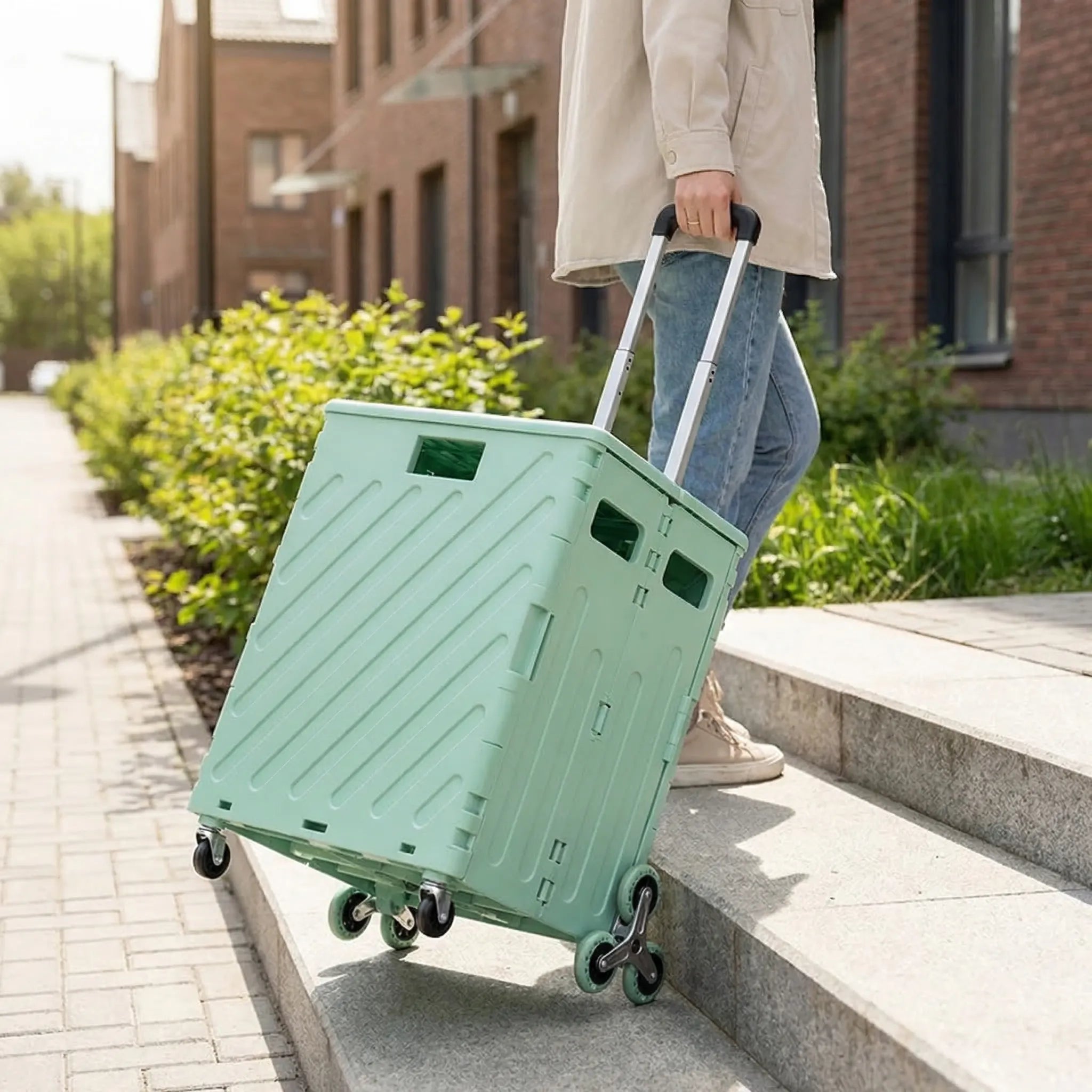 Nordspur | Trollivo Foldable Wheeled Shopping Trolley With Lid