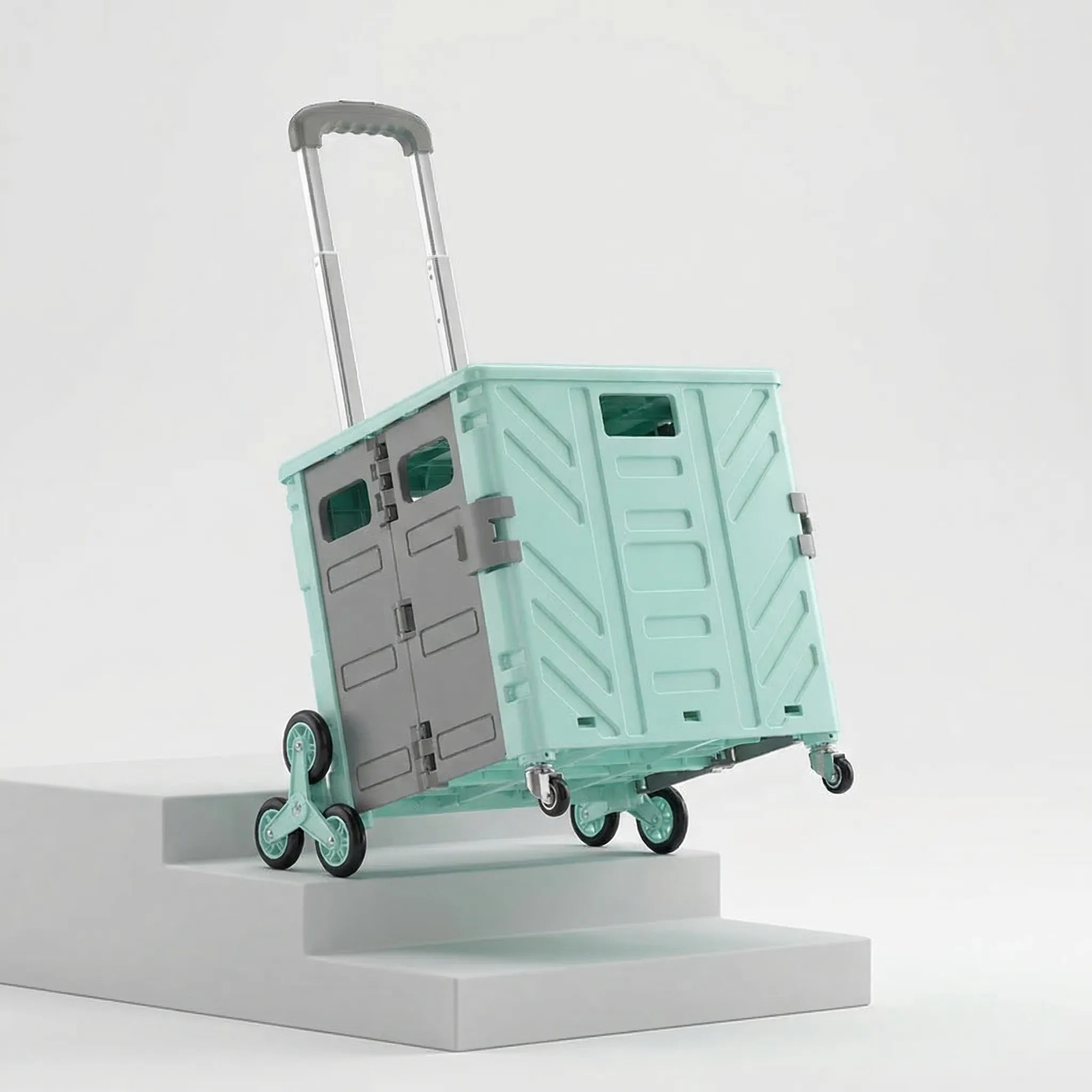 Nordspur | Trollivo Foldable Wheeled Shopping Trolley With Lid