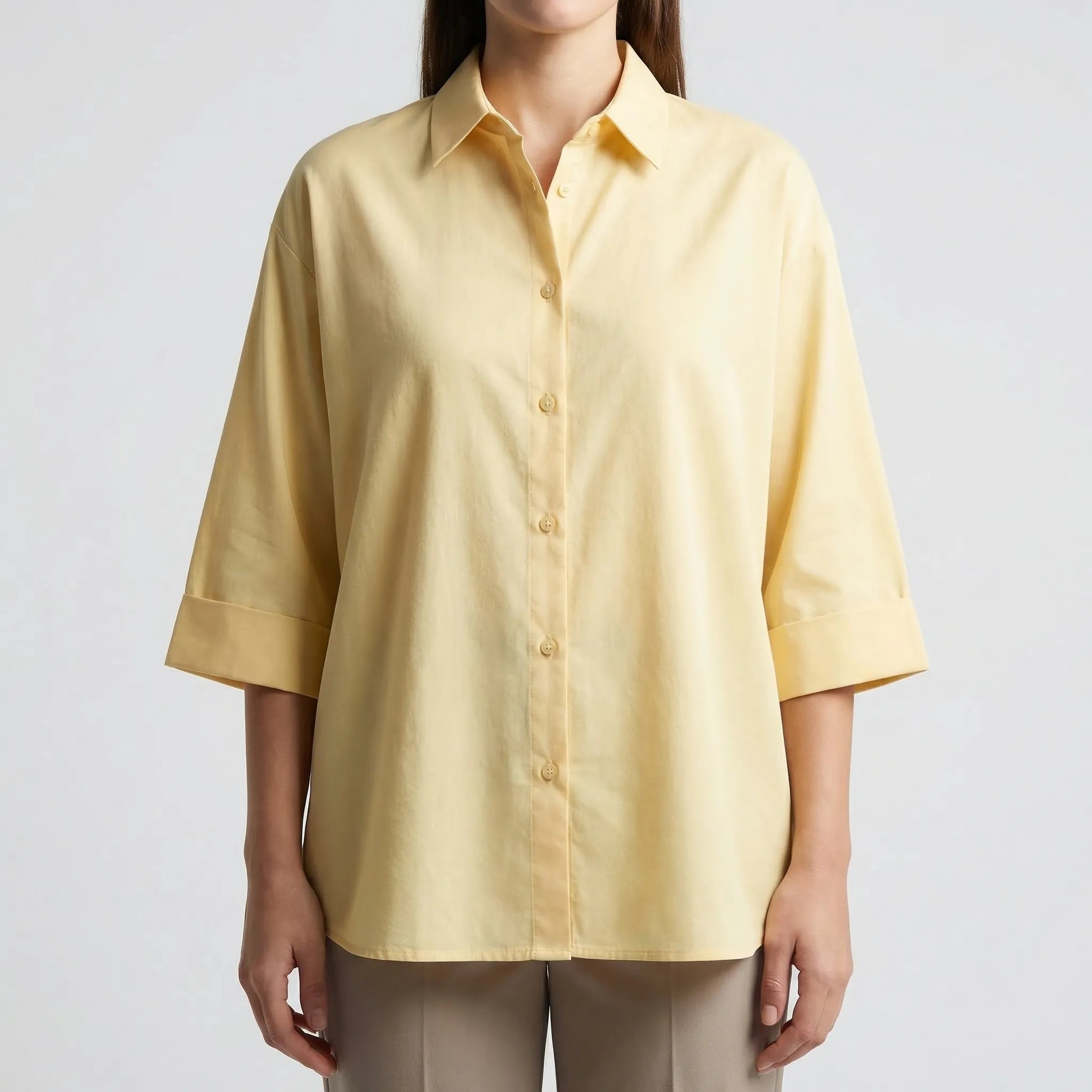 Nordspur | Vellura Long Sleeve V-Neck Loose Blouse