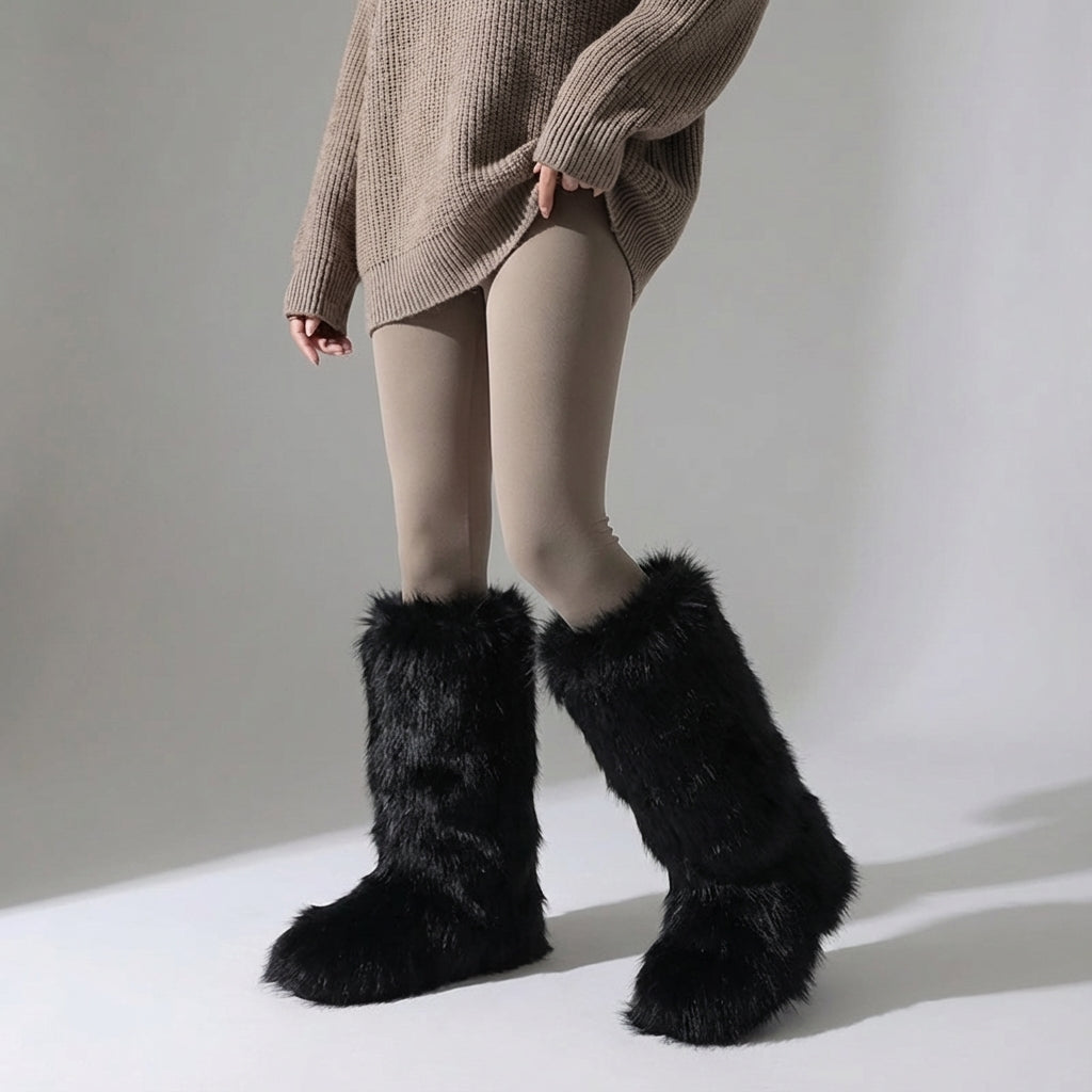 Nordspur | Velorose Knee High Fuzzy Boots