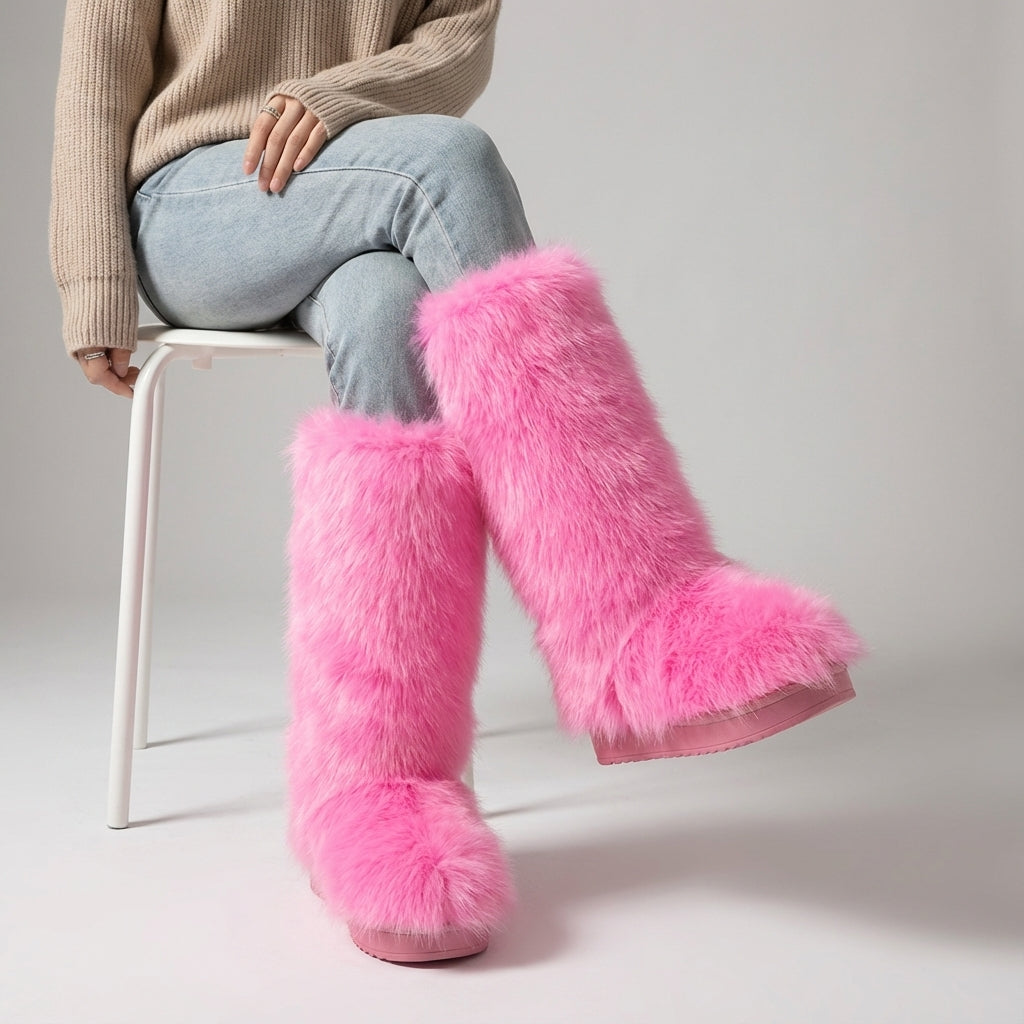 Nordspur | Velorose Knee High Fuzzy Boots