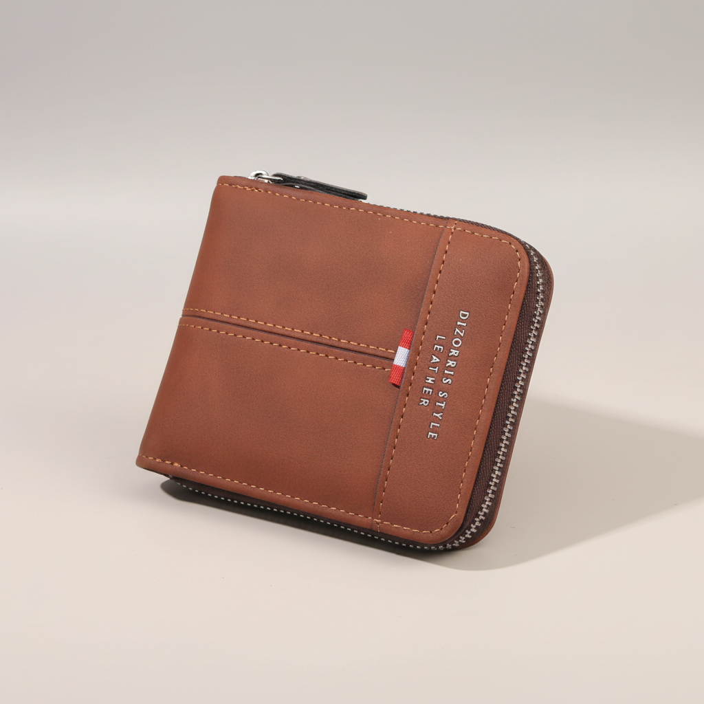 Nordspur | Vexirot Compact Horizontal Zip Wallet