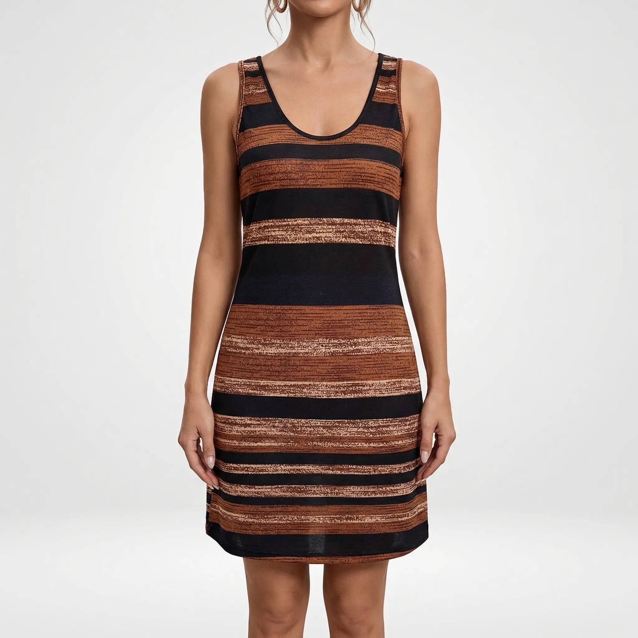 Nordspur | Vivorra Sleeveless Tight-Fitting A-Line Dress