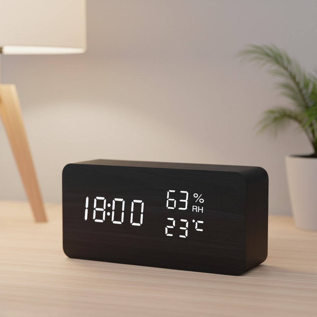 Nordspur | Woodverge Digital Wooden Tabletop Clock