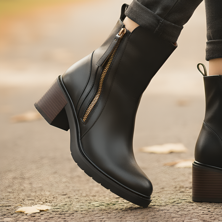 Ankle Boots with Block Heel – Alderlyn Boots