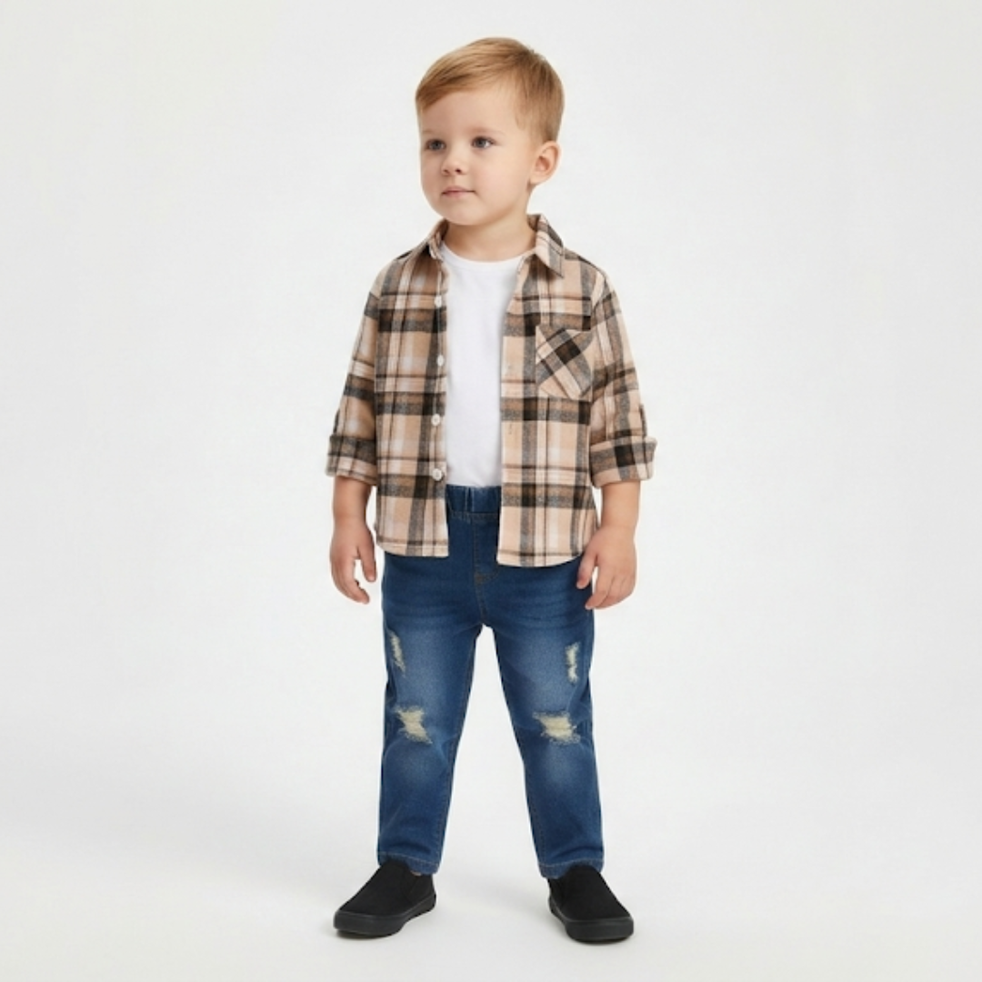 Nordspur | Plaid Flannel Shirt Set