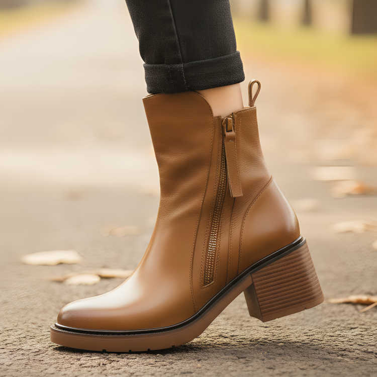 Ankle Boots with Block Heel – Alderlyn Boots