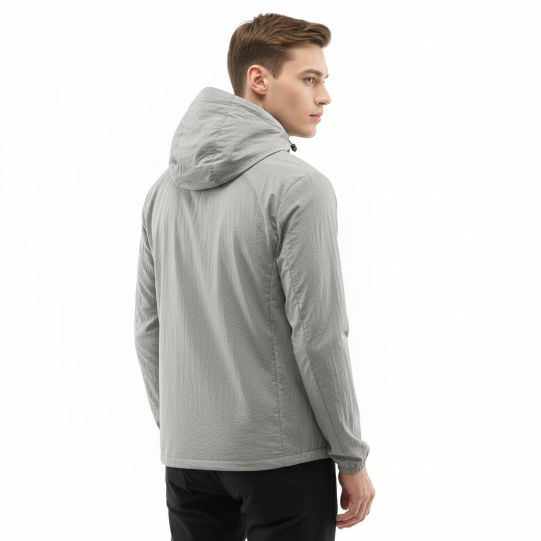 Men’s Lightweight Hooded Windbreaker – Outdoor Jacket