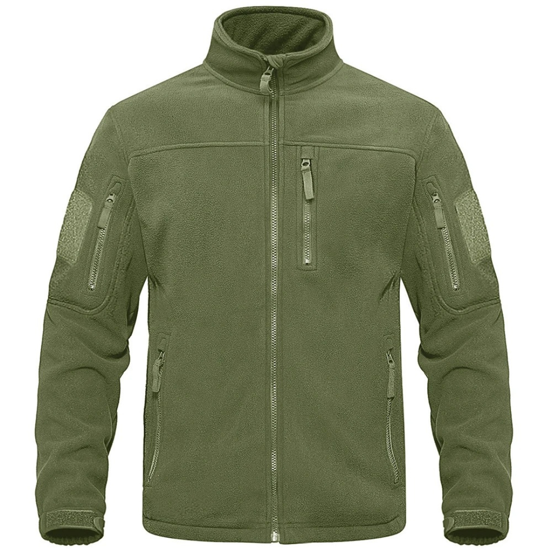 Men’s Thermal Fleece Jacket – Tactical Zip-Up Outdoor Jacket