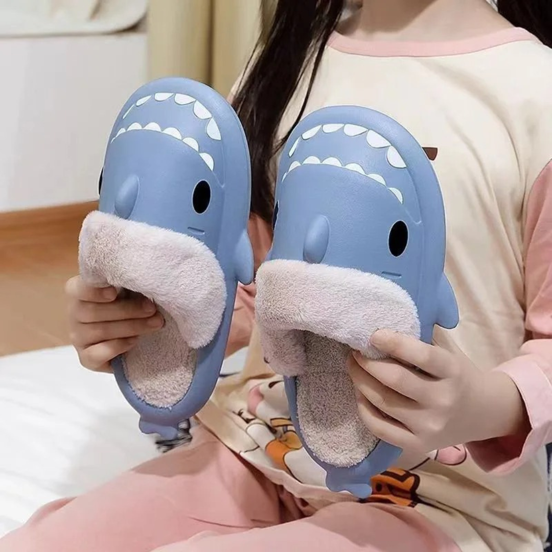 Slipper Sharks with Removable Plush Liner – CosyBite Indoor Slippers