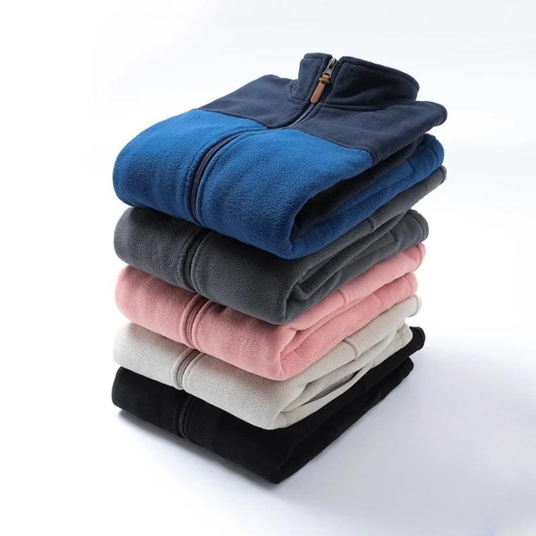 Men’s Softshell Fleece Jacket – Thermal Outdoor Zip-Up for Autumn & Winter