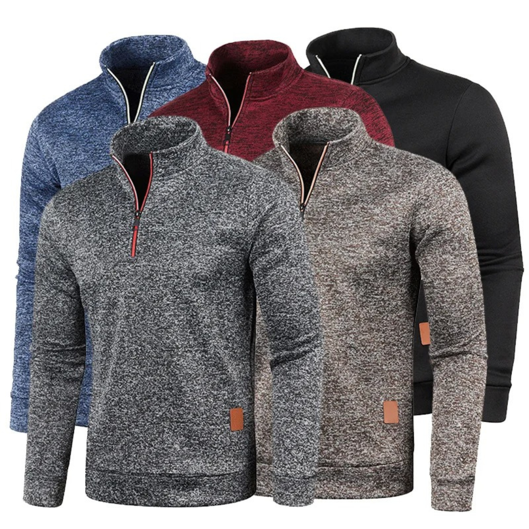 Half Zip Fleece for Men – NordicWool Pullover