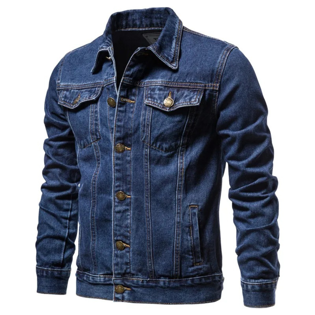 Men’s Vintage Denim Jacket – Ironweft Classic Cotton Outerwear