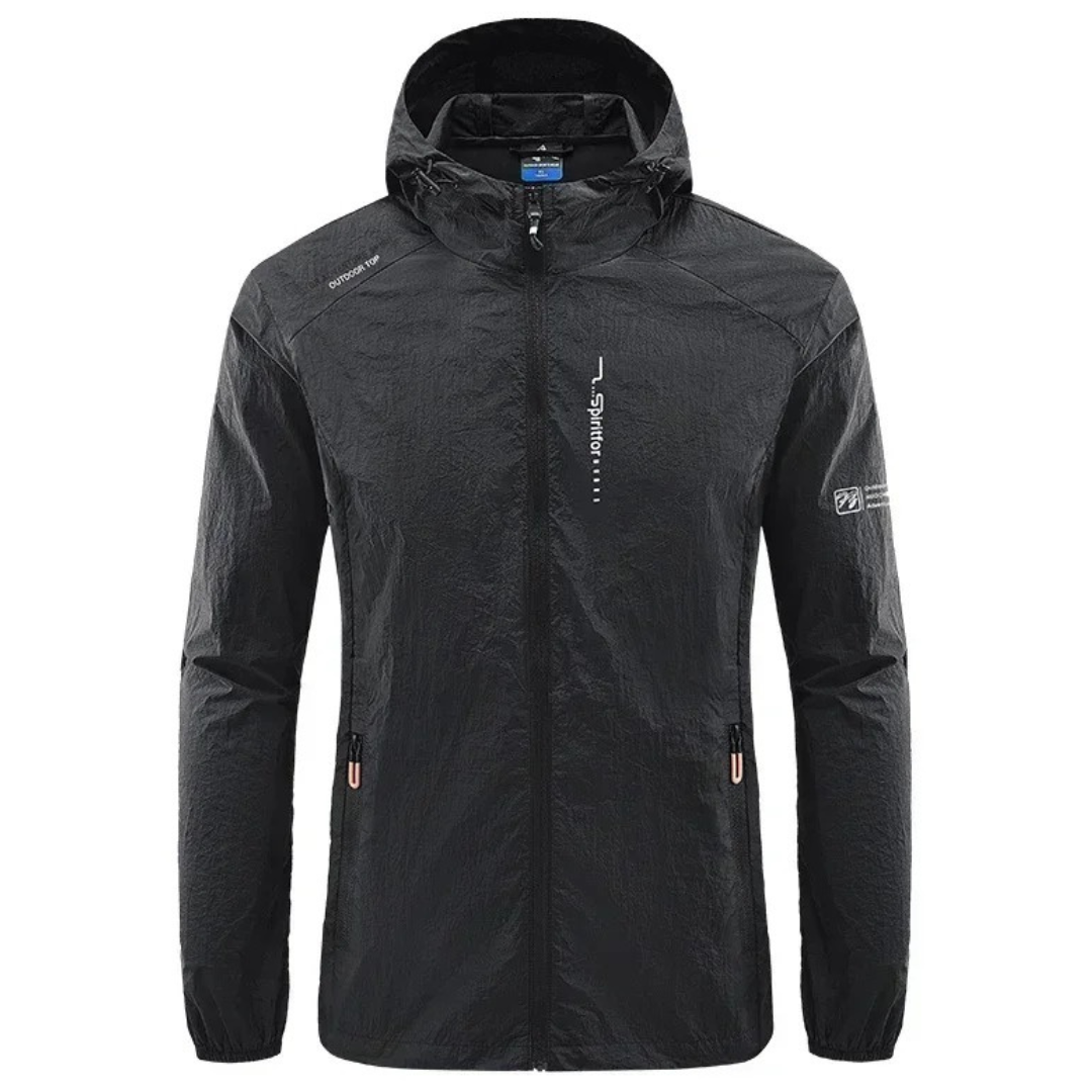 Men’s Lightweight Hooded Windbreaker – Outdoor Jacket