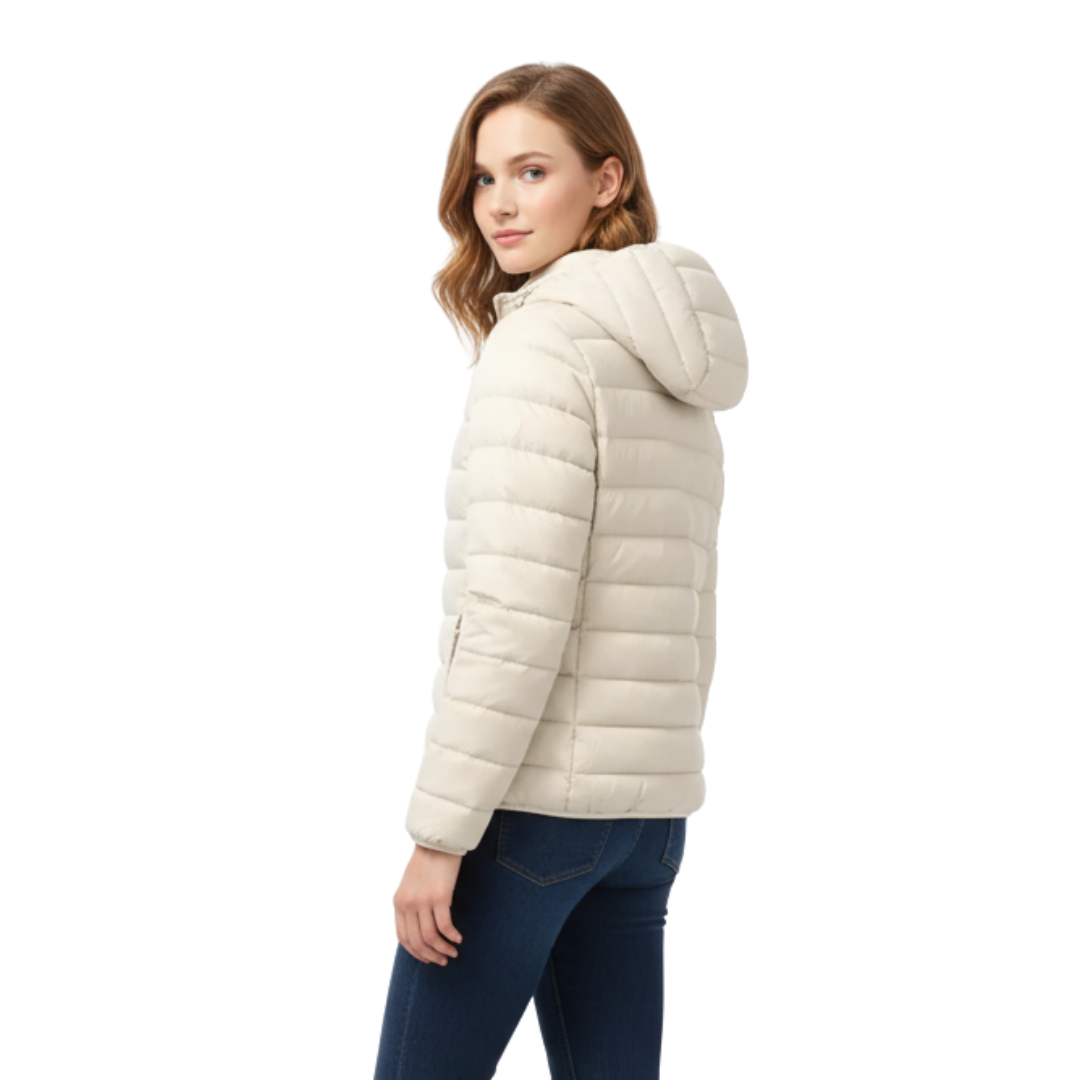 Waterproof Puffer Jacket with Hood – Windproof Winter Coat