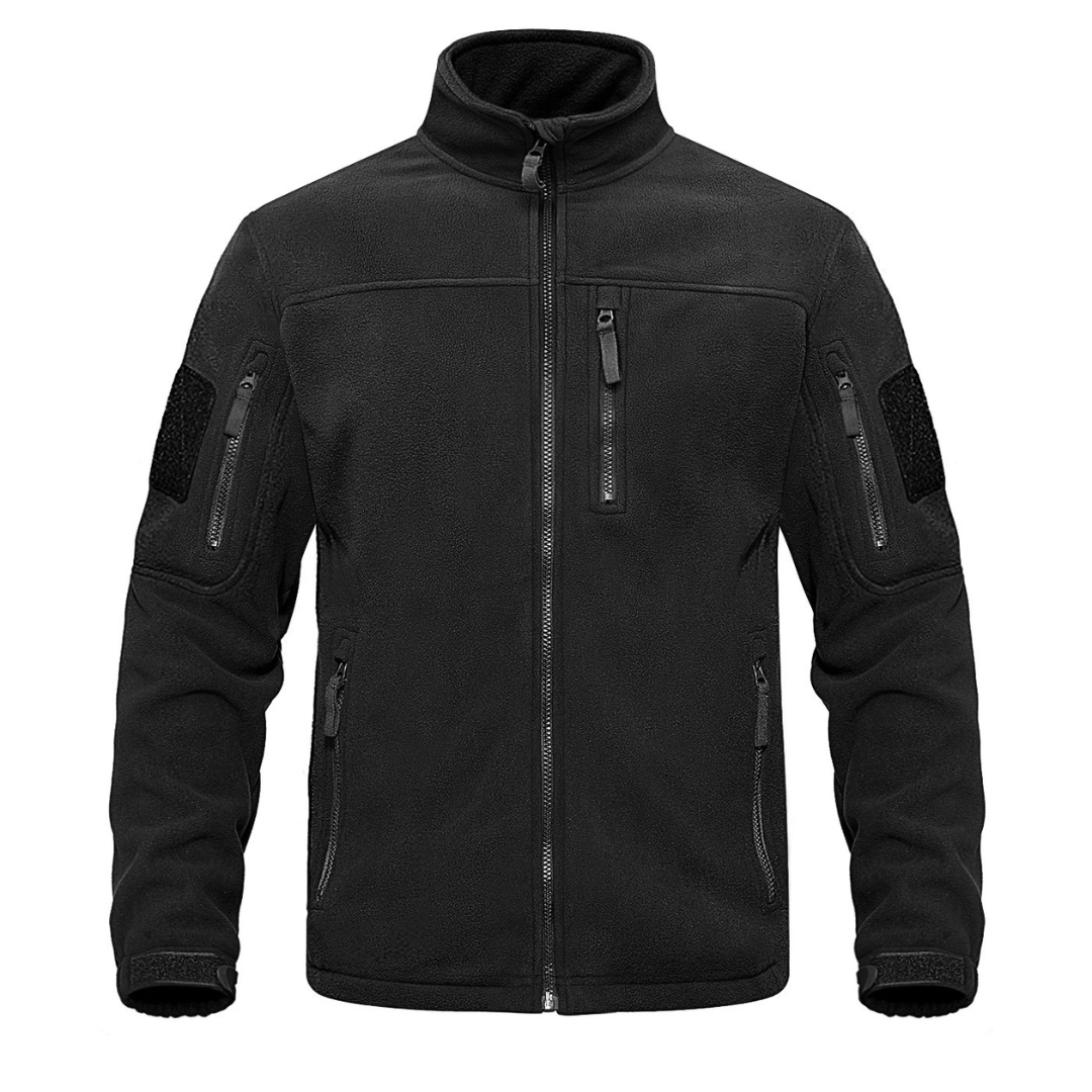 Men’s Thermal Fleece Jacket – Tactical Zip-Up Outdoor Jacket