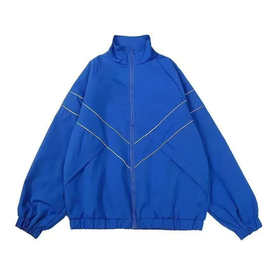 Men’s Lightweight Windbreaker Jacket – Varsity-Style Shell