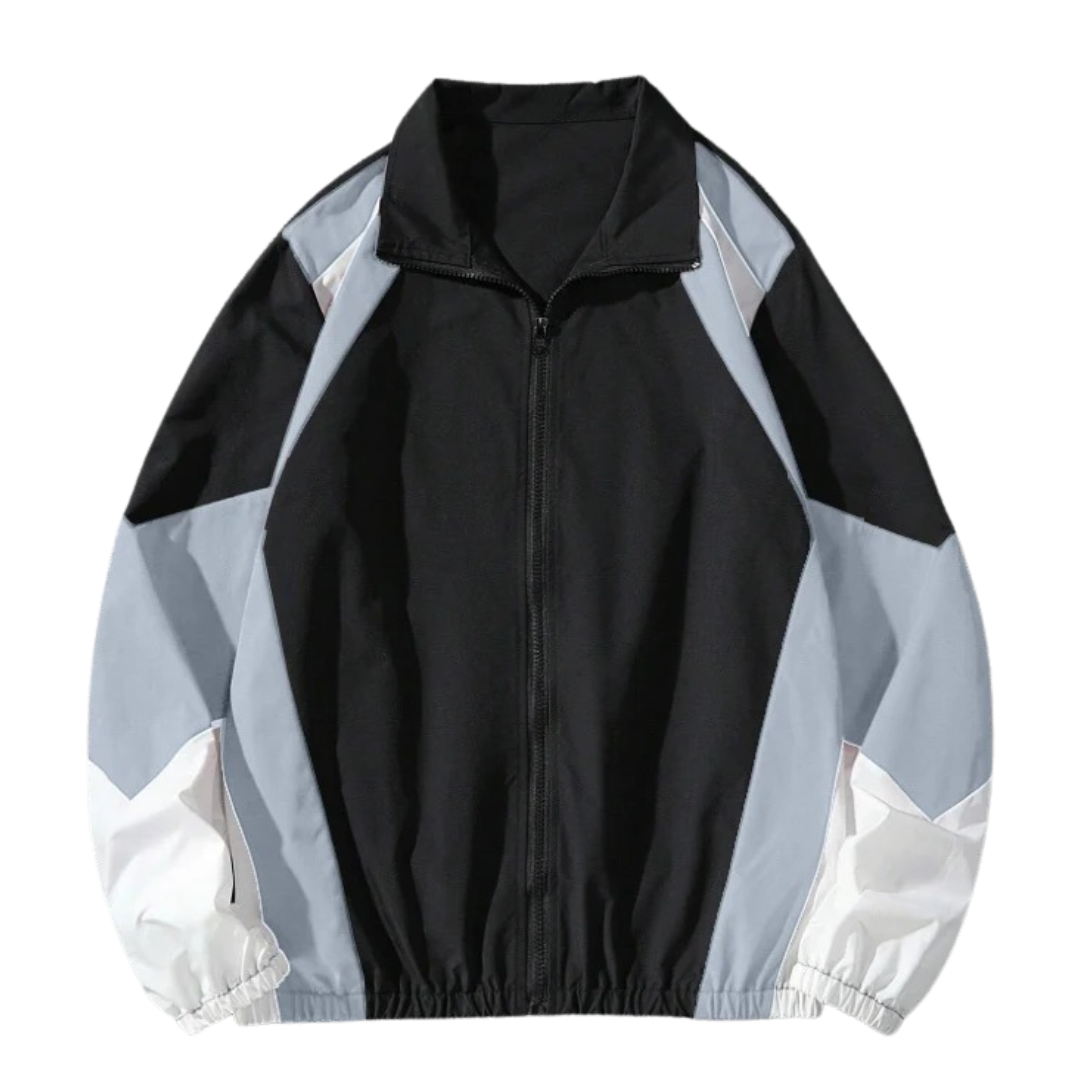 Men’s Lightweight Colour-Block Windbreaker – Sports Jacket