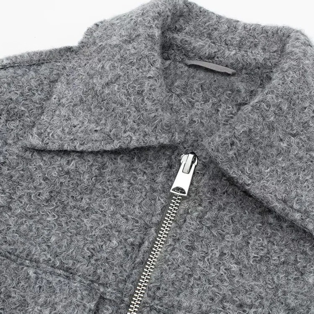 Women’s Zip-Up Fleece Jacket – Westmere SoftWool Pocket Coat