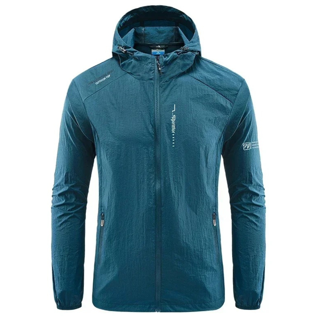 Men’s Lightweight Hooded Windbreaker – Outdoor Jacket