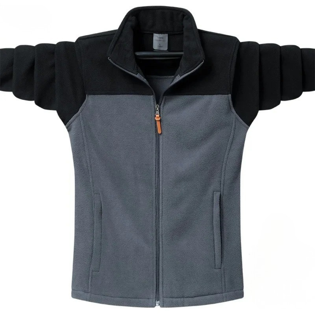 Men’s Softshell Fleece Jacket – Thermal Outdoor Zip-Up for Autumn & Winter