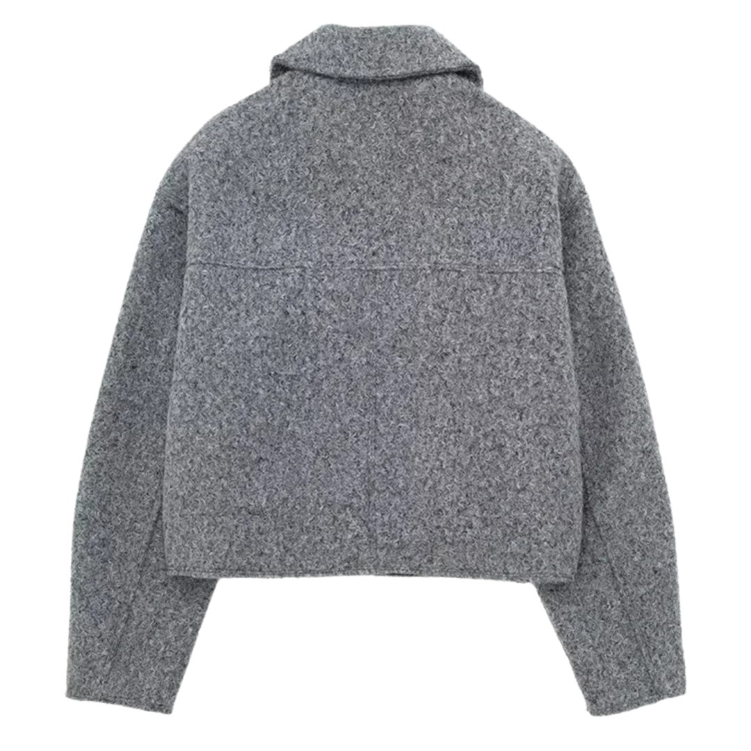 Women’s Zip-Up Fleece Jacket – Westmere SoftWool Pocket Coat