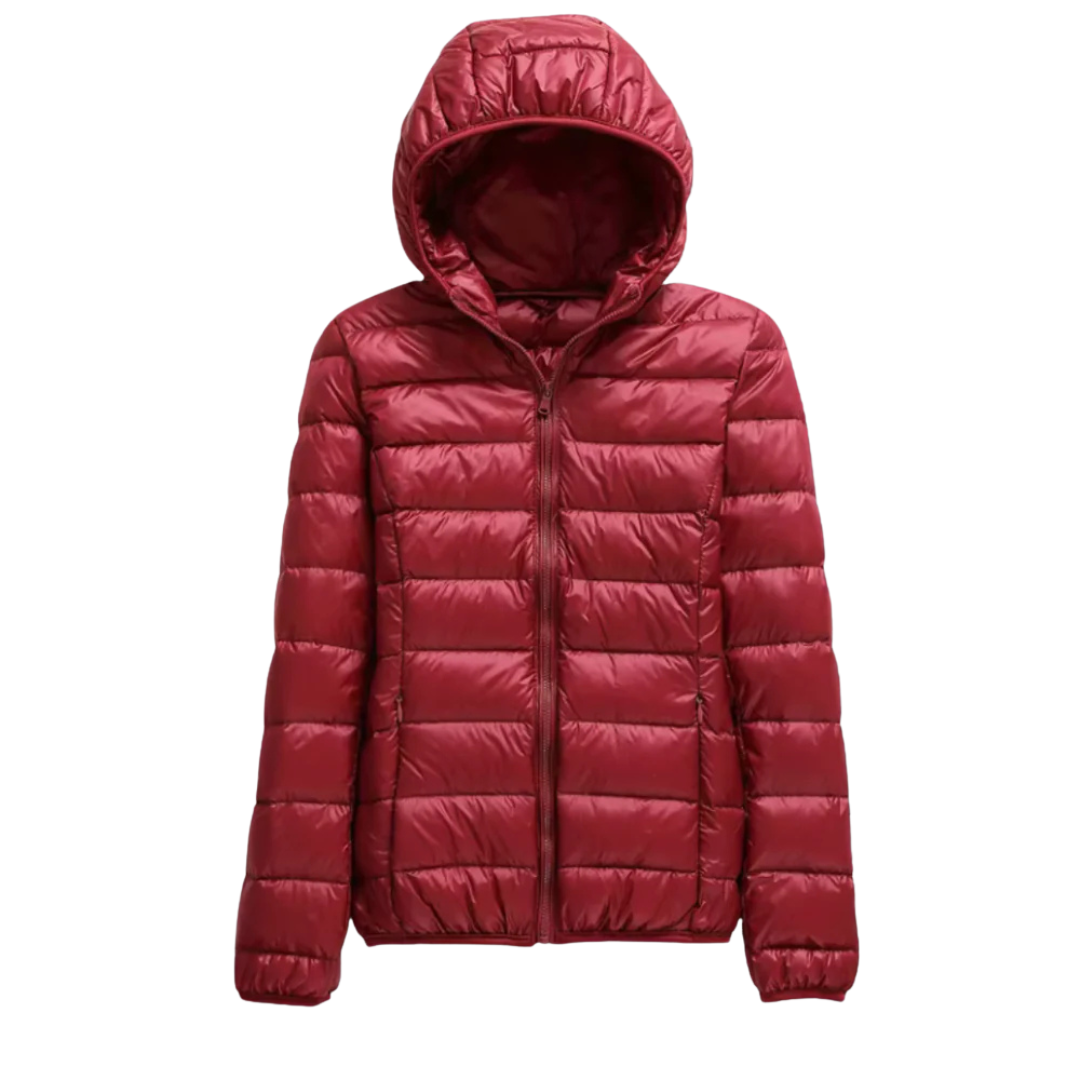 Waterproof Puffer Jacket with Hood – Windproof Winter Coat
