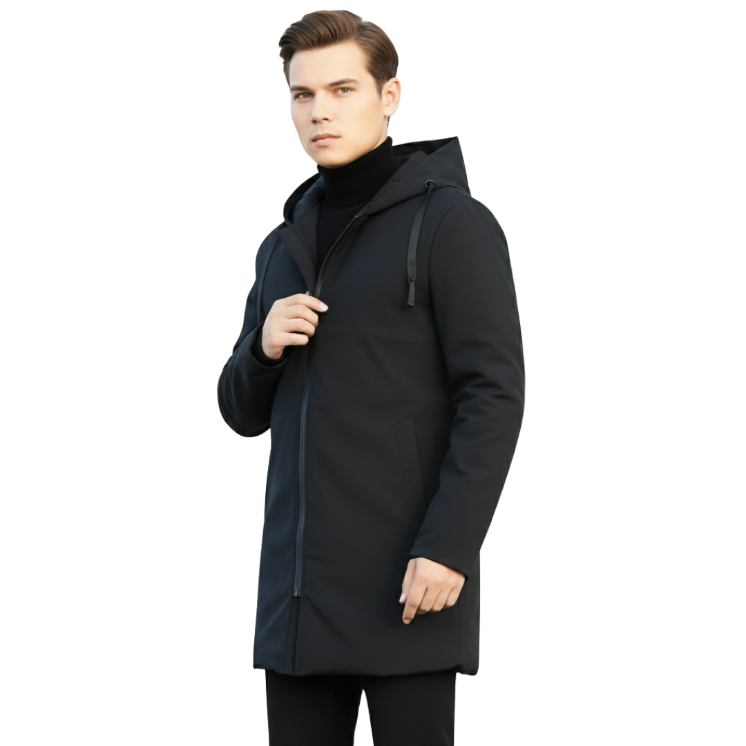 Men’s Waterproof Softshell Jacket – Windproof Hooded Raincoat