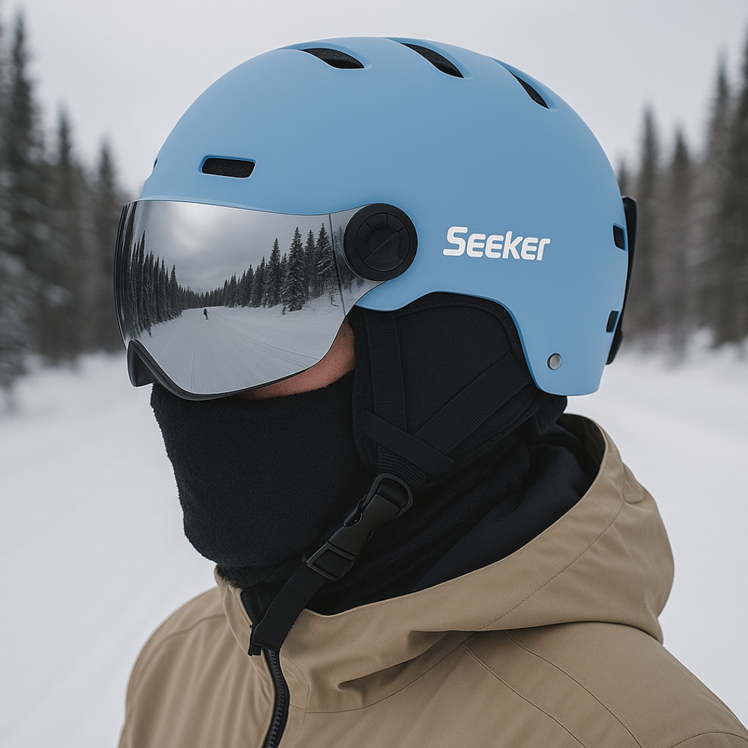 Ski Helmet with Visor – AlpenGuard