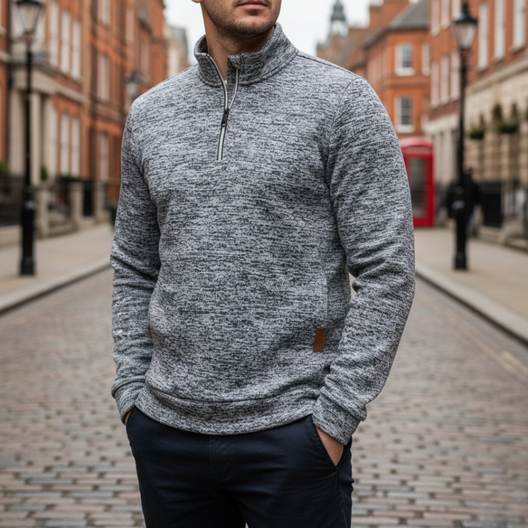 Half Zip Fleece for Men – NordicWool Pullover