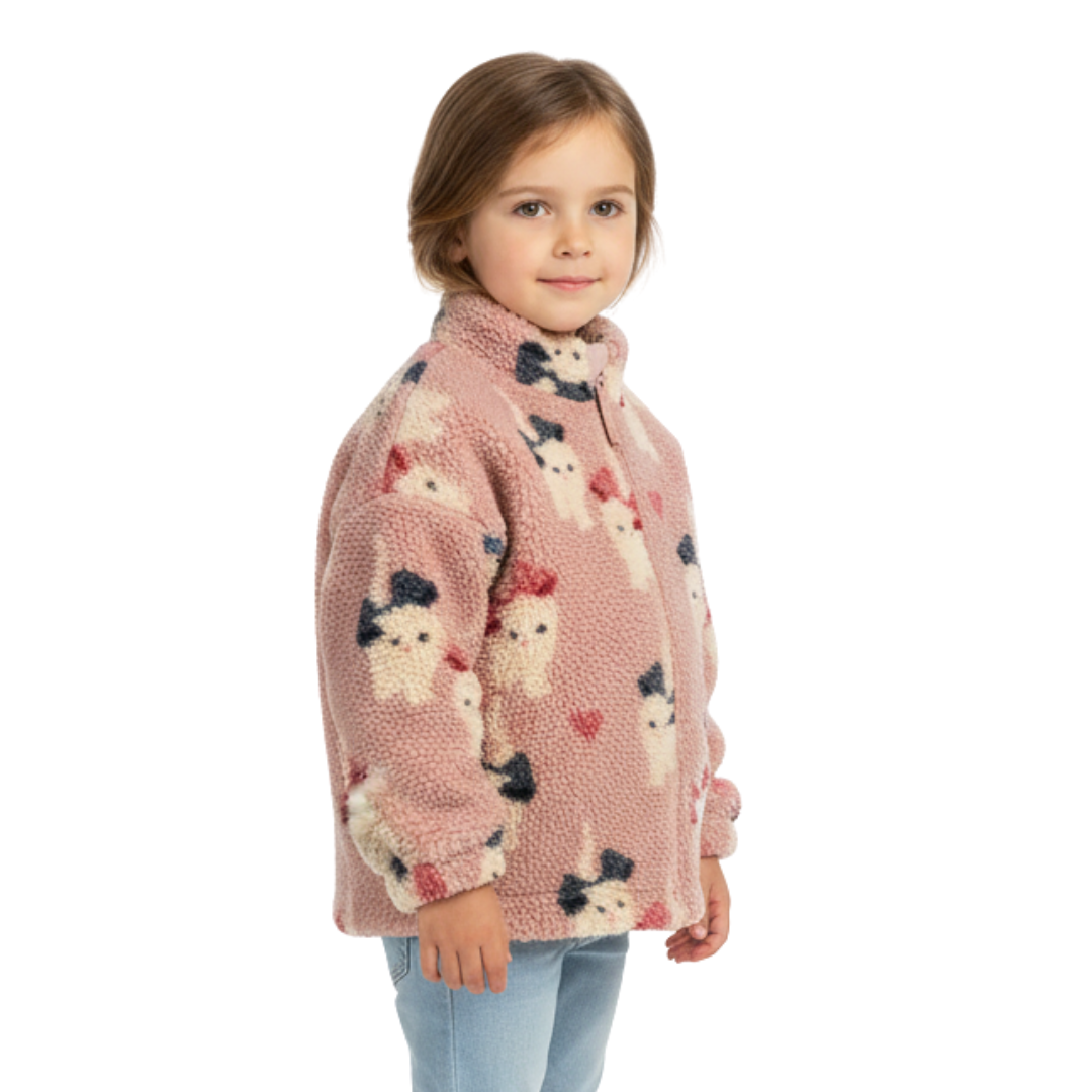 Baby & Toddler Warm Fleece Jacket – Soft Zip-Up Winter Coat