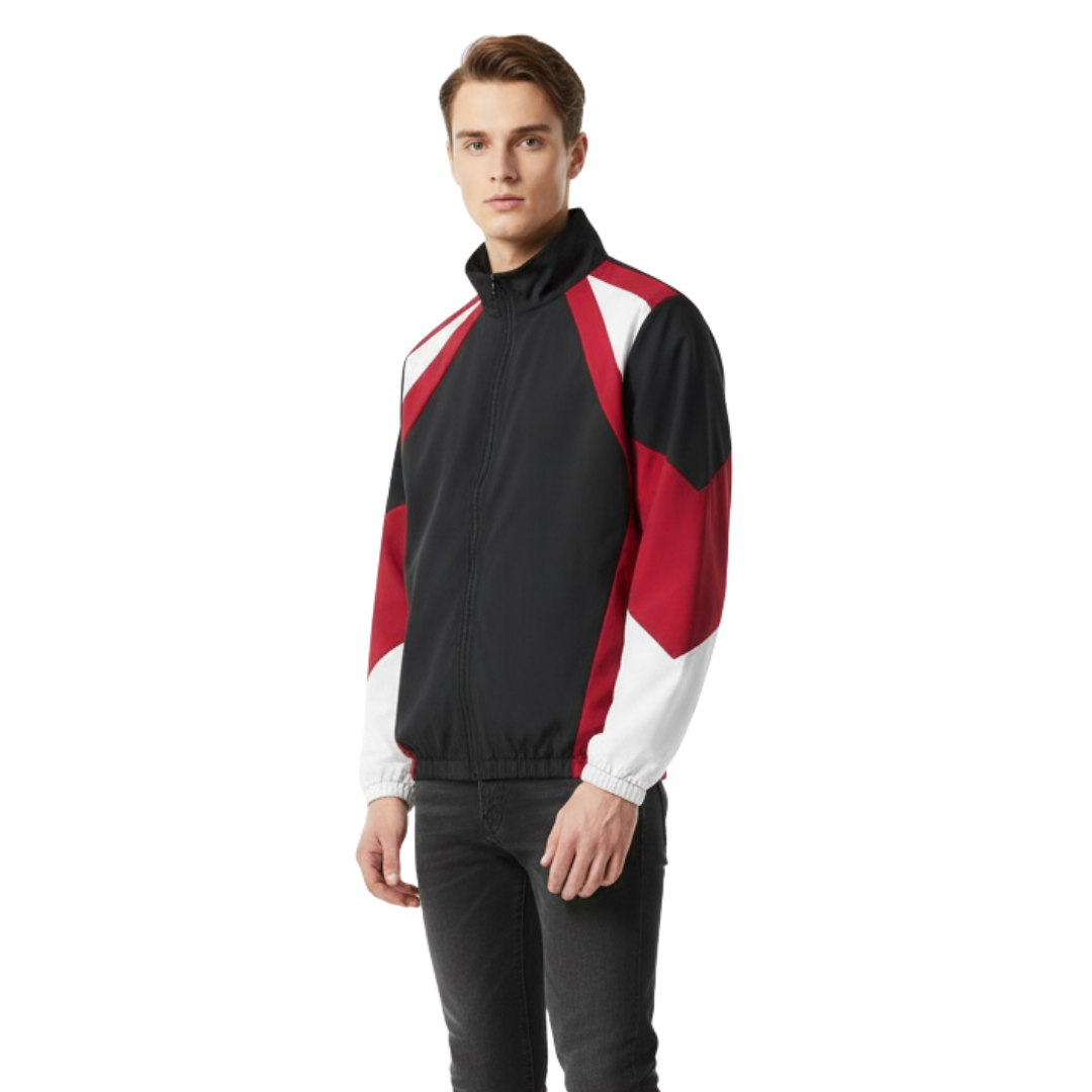 Men’s Lightweight Colour-Block Windbreaker – Sports Jacket