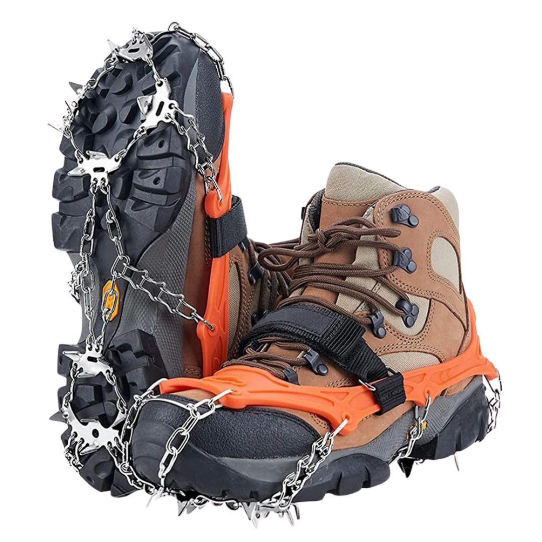 Anti-Slip Shoe Spikes – GripStark 19-Spikes Crampons
