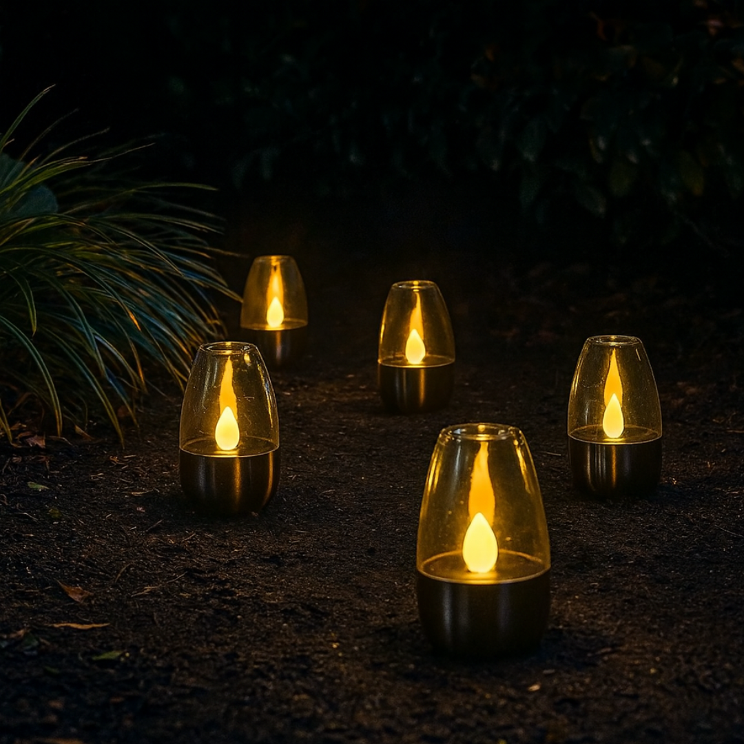 Led Flameless Candle Bulb – SolarGlow Tea Lights (Set of 6)