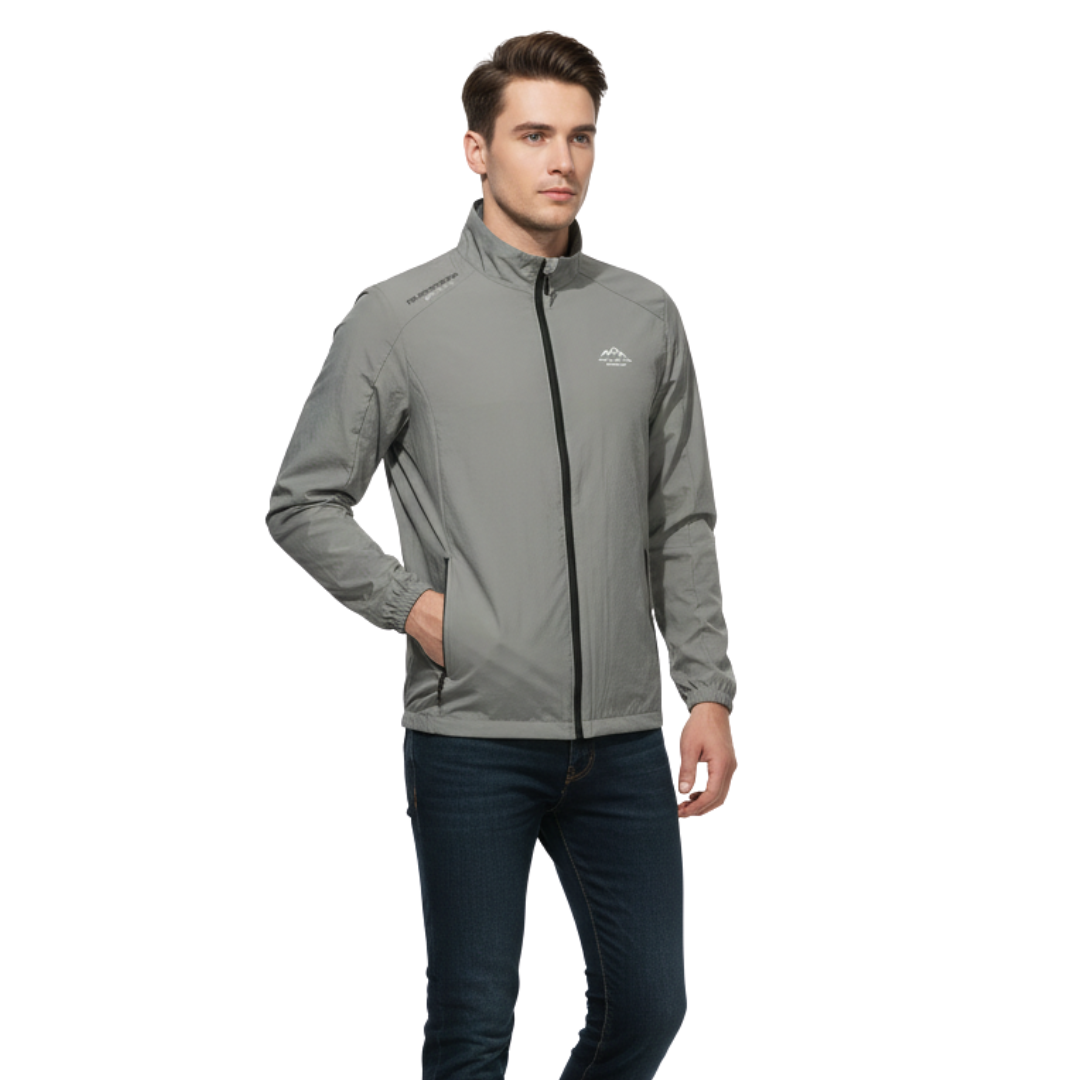 Men’s Lightweight UV-Protective Jacket – Windproof Summer Outdoor Windbreaker