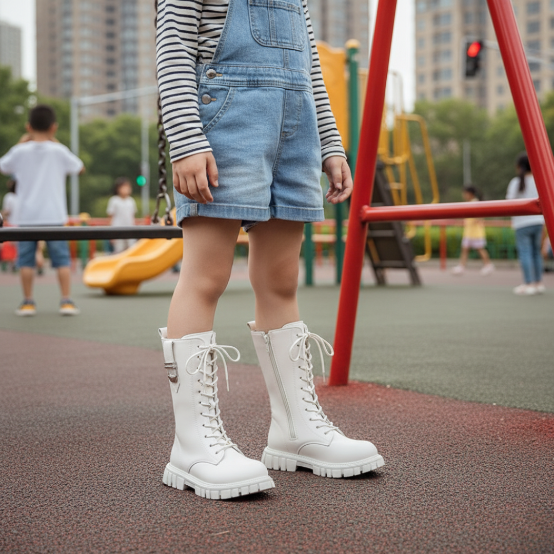 Baby Boots Waterproof with Side Zip & Anti-Slip Sole – SnowStride Children’s Boots