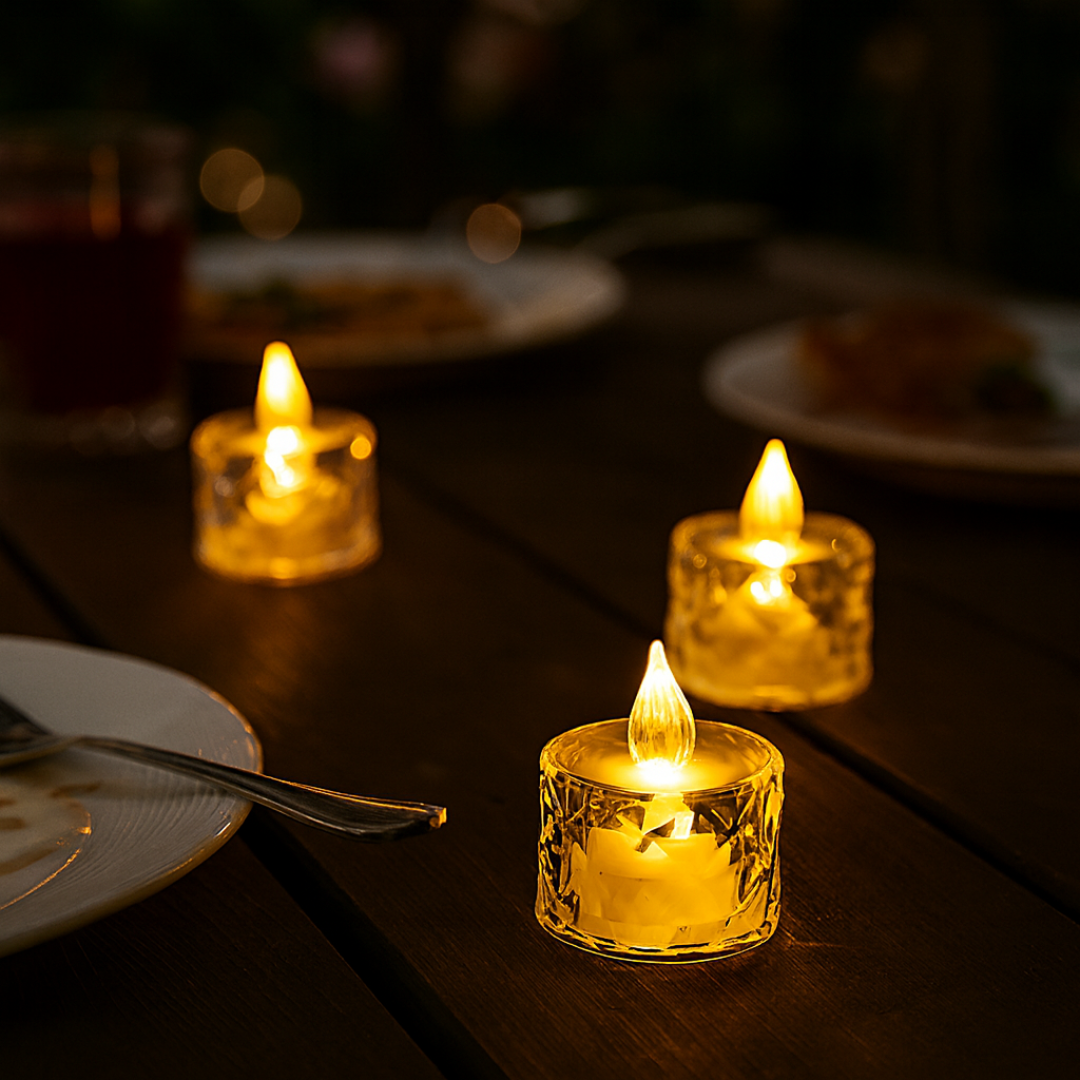 LED Flameless Crystal Candle – GlowLume Set
